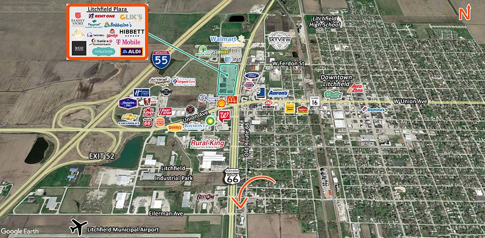 832 Old Rte 66 S, Litchfield, IL à vendre - Photo du bâtiment - Image 2 de 8