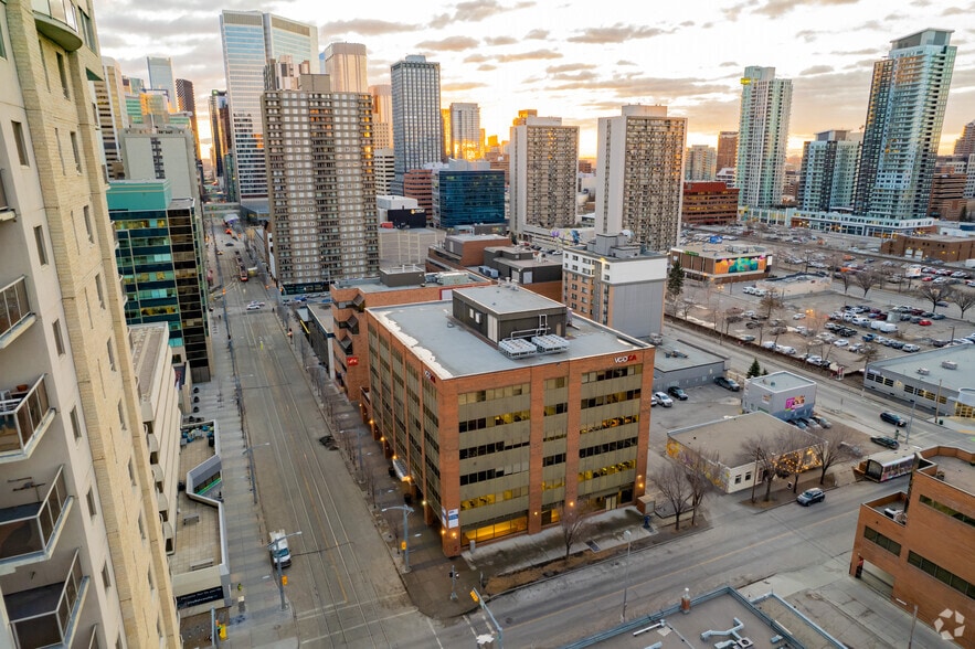 1035 7th Ave SW, Calgary, AB for lease - Aerial - Image 3 of 5