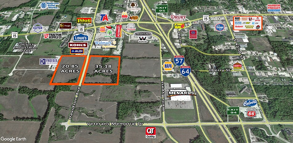 Wells Bypass and Davidson Ave, Mount Vernon, IL à vendre Photo principale- Image 1 de 3