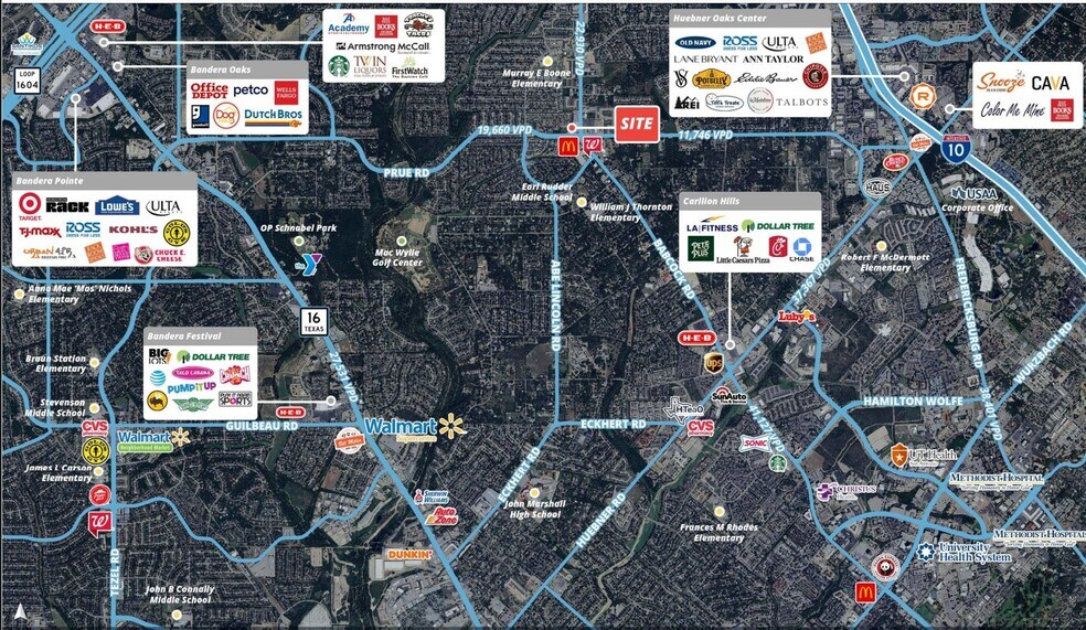 6404 Babcock Rd, San Antonio, TX à vendre - Aérien - Image 2 de 4