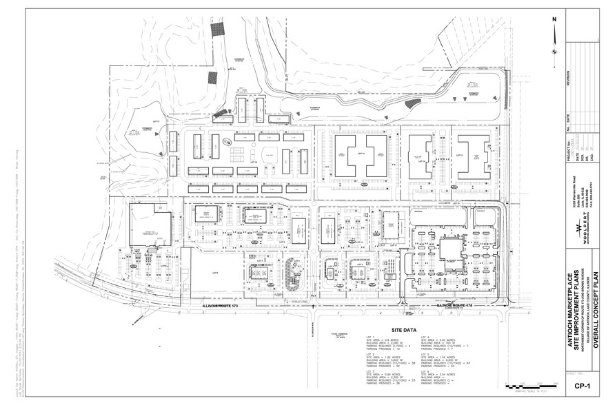 IL Route 173 & Brown Rd, Antioch, IL à vendre - Plan de site - Image 3 de 6