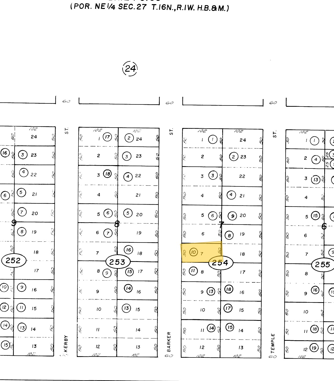 439 Barker St, Crescent City, CA à vendre Plan cadastral- Image 1 de 2