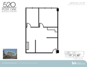 520 Post Oak Blvd, Houston, TX à louer Plan d’étage- Image 1 de 1