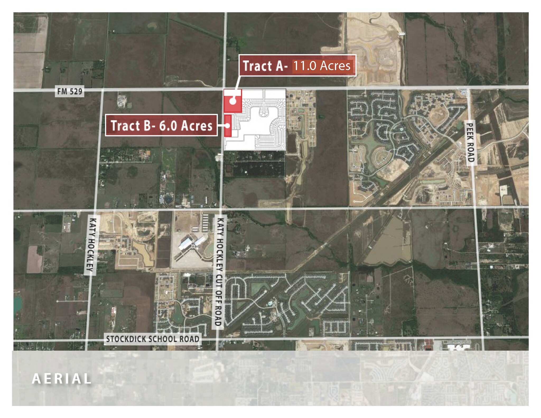 FM 529 at Katy Hockley Cut-Off Road, Katy, TX for sale Aerial- Image 1 of 3