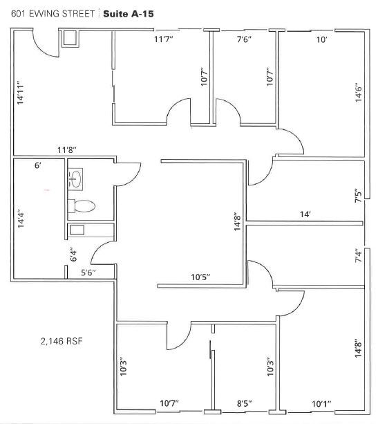 601 Ewing St, Princeton, NJ for lease Floor Plan- Image 1 of 1