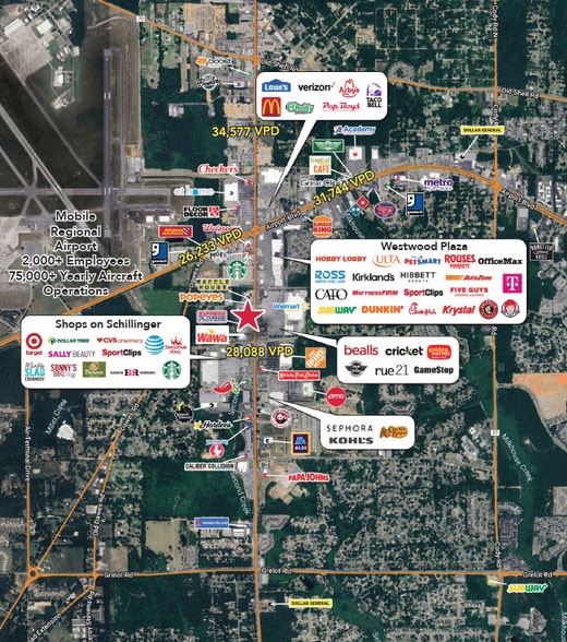 610 Schillinger Rd S, Mobile, AL for lease - Building Photo - Image 2 of 3