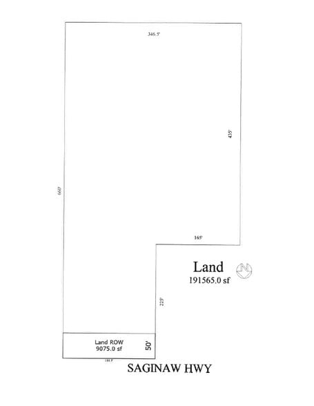 1032 E Saginaw Hwy, Grand Ledge, MI à vendre - Plan cadastral - Image 2 de 2