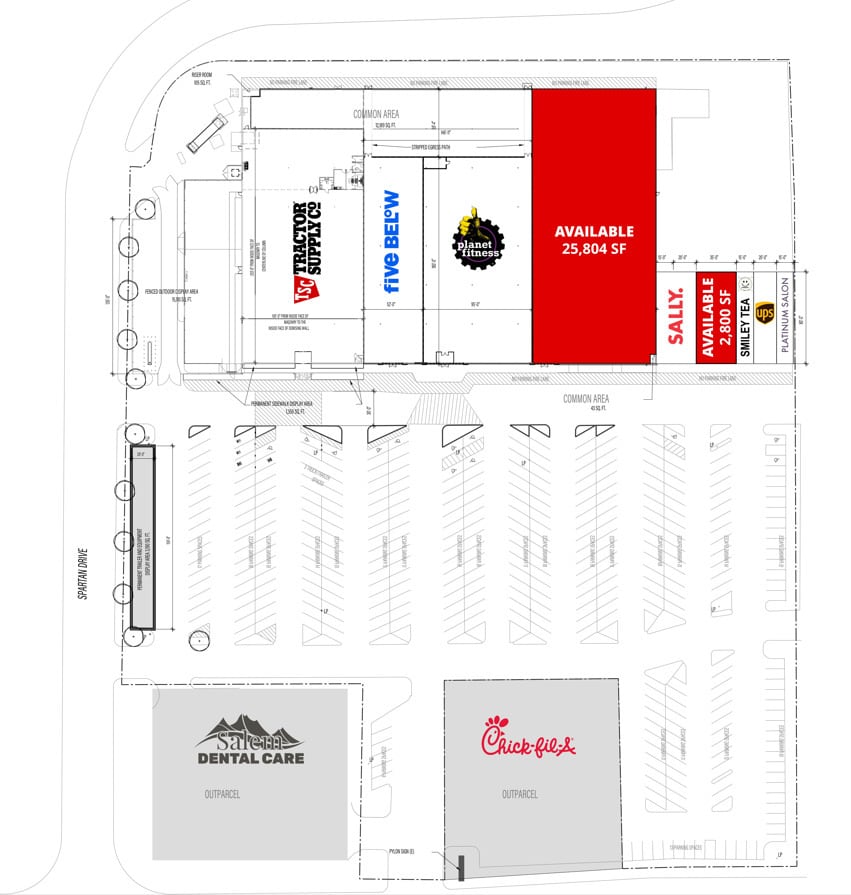 1355 W Main St, Salem, VA à louer Plan de site- Image 1 de 1