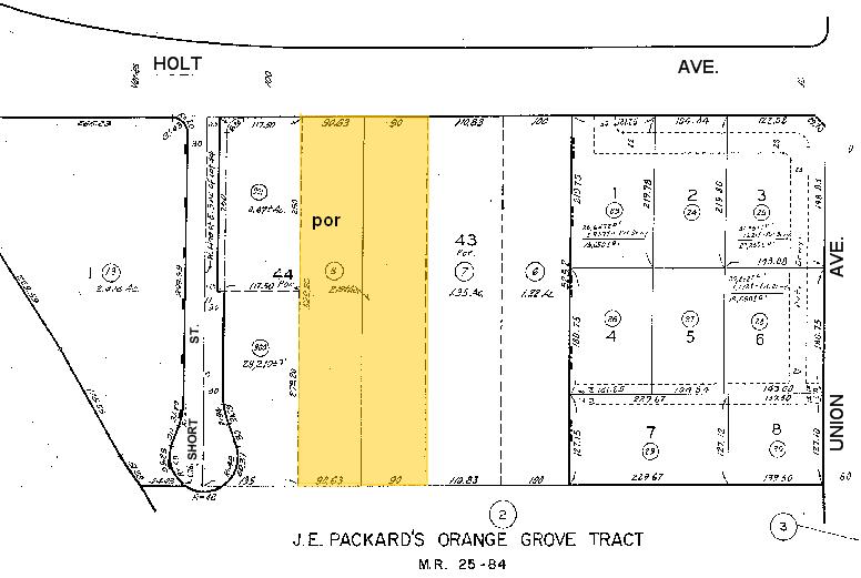 1986 W Holt Ave, Pomona, CA à vendre - Plan cadastral - Image 2 de 3