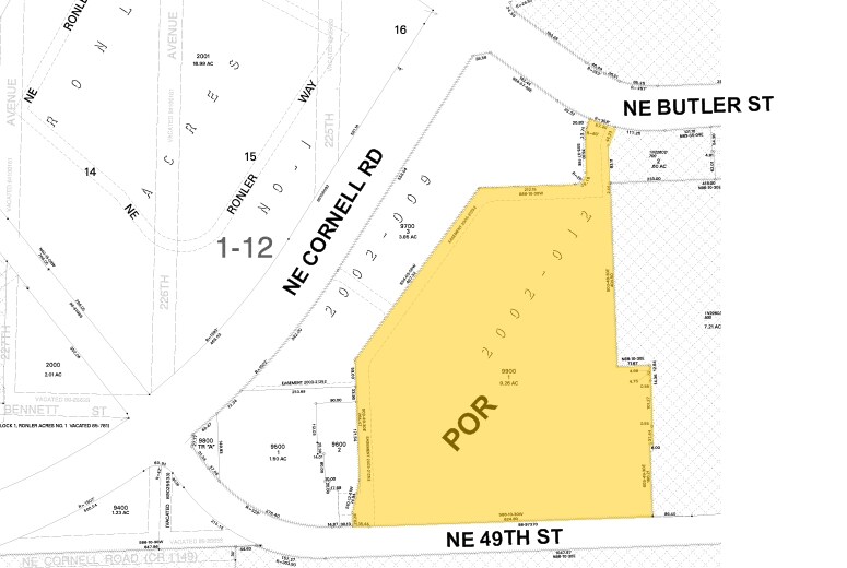 7300 NE Butler Rd, Hillsboro, OR à louer - Plan cadastral - Image 2 de 3