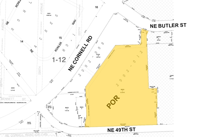 7300 NE Butler Rd, Hillsboro, OR for lease - Plat Map - Image 2 of 3