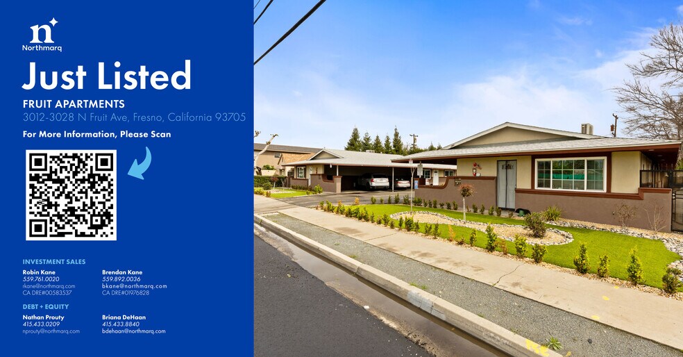 3012-3028 N Fruit Ave, Fresno, CA à vendre - Photo du bâtiment - Image 1 de 10