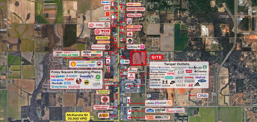 S Juniper St & E Pride Blvd, Foley, AL à vendre - Photo du bâtiment - Image 1 de 7