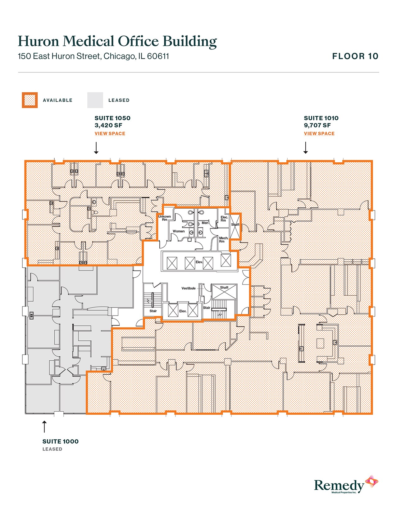 150 E Huron St, Chicago, IL à louer Plan d  tage- Image 1 de 6