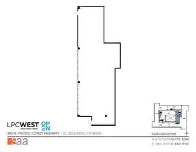 300 N Pacific Coast Hwy, El Segundo, CA à louer Plan d’étage- Image 1 de 1