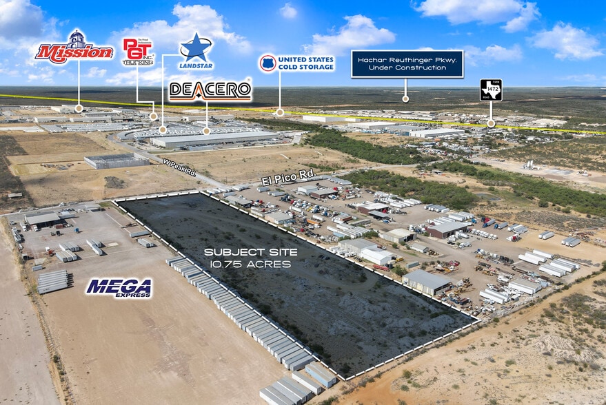 El Pico Road, Laredo, TX à vendre - Aérien - Image 1 de 5