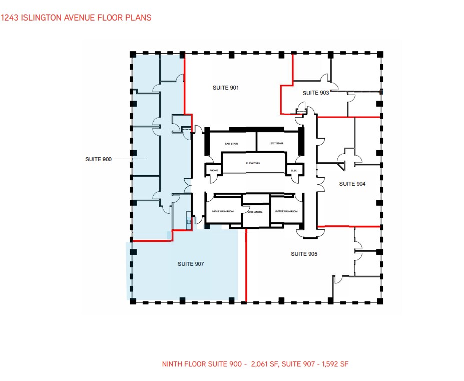 1243 Islington Ave, Toronto, ON for lease Floor Plan- Image 1 of 1