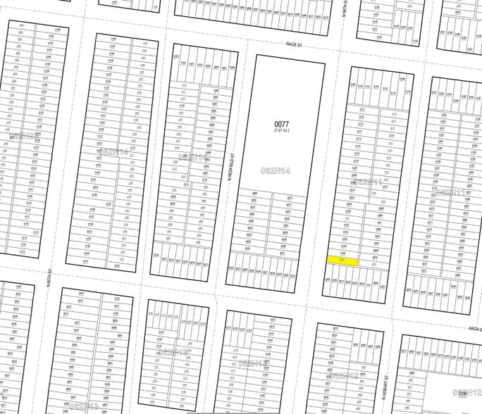 111 N 59th St, Philadelphia, PA à vendre - Plan cadastral - Image 1 de 1