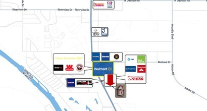 2840 Highway 95, Bullhead City, AZ - AERIAL map view
