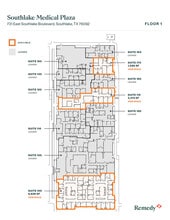 731 E Southlake Blvd, Southlake, TX à louer Plan d’étage- Image 1 de 1