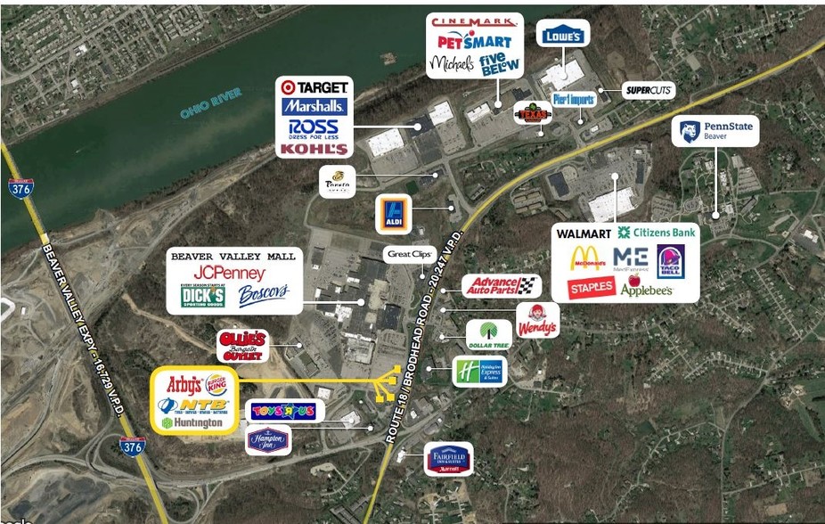 613 Beaver Valley Mall, Monaca, PA for sale - Building Photo - Image 1 of 1