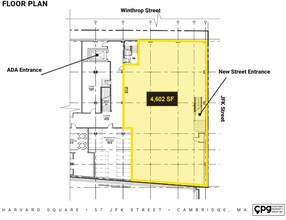 57 John F Kennedy St, Cambridge, MA for lease Floor Plan- Image 1 of 1