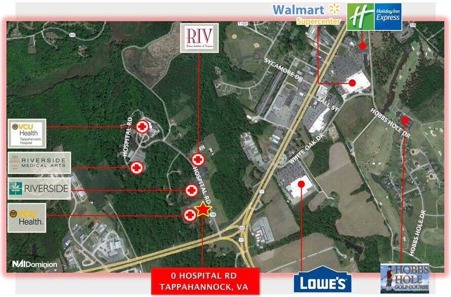 0 Hospital, Tappahannock, VA à vendre - Aérien - Image 2 de 3