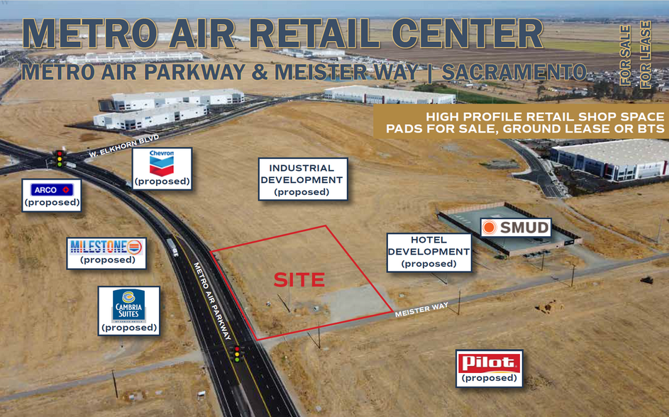 NEC Metro Air Parkway and Meister way, Sacramento, CA à louer - Photo du bâtiment - Image 1 de 1