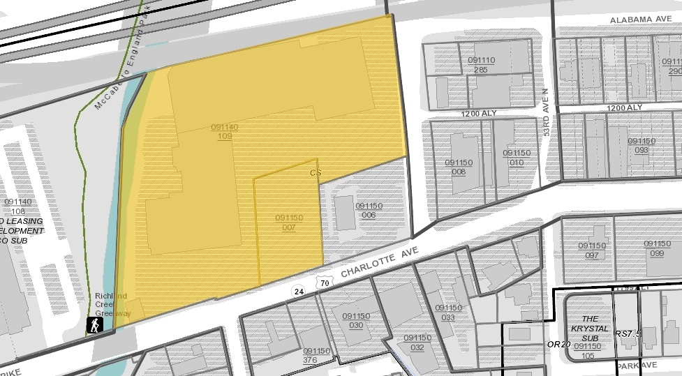 5330-5400 Charlotte Ave, Nashville, TN à louer - Plan cadastral - Image 3 de 3