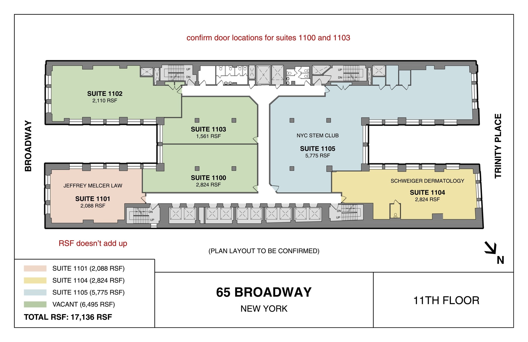 65 Broadway, New York, NY à louer Plan de site- Image 1 de 6