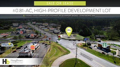 1722 Airport Rd, Jonesboro, AR - Aérien Vue de la carte - Image1