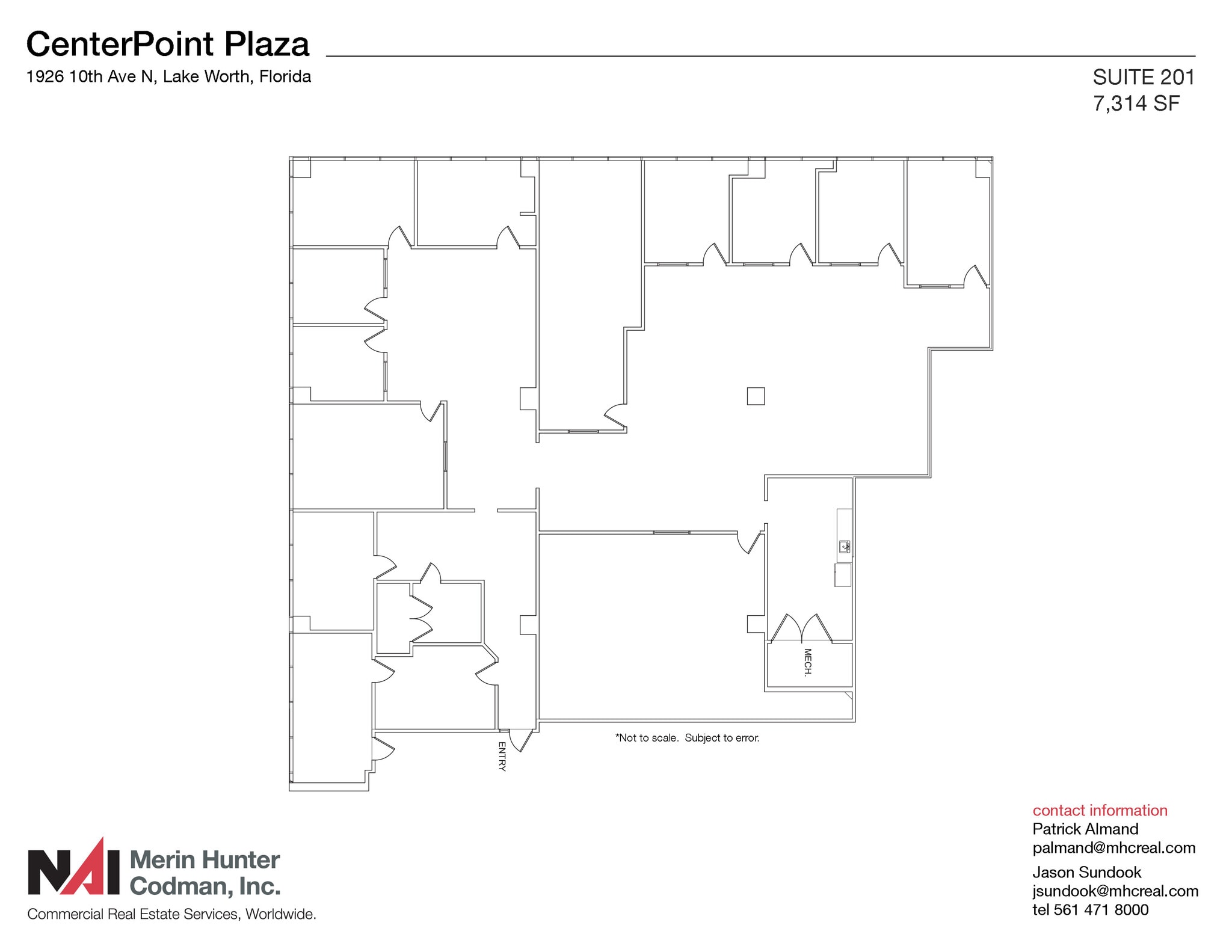 1926 10th Ave N, Lake Worth, FL for lease Floor Plan- Image 1 of 1
