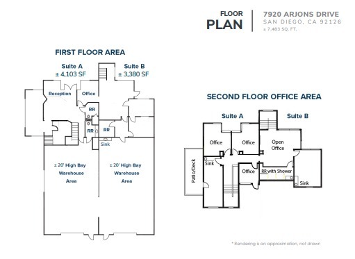 7920 Arjons Dr, San Diego, CA for lease Floor Plan- Image 1 of 1