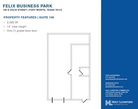 100 E Felix St, Fort Worth, TX for lease Floor Plan- Image 1 of 1