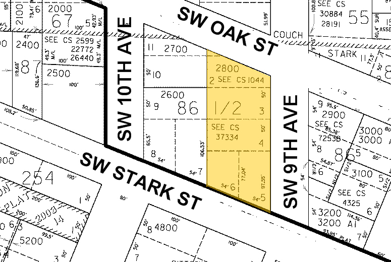 907-915 SW Harvey Milk St, Portland, OR à louer - Plan cadastral - Image 2 de 6