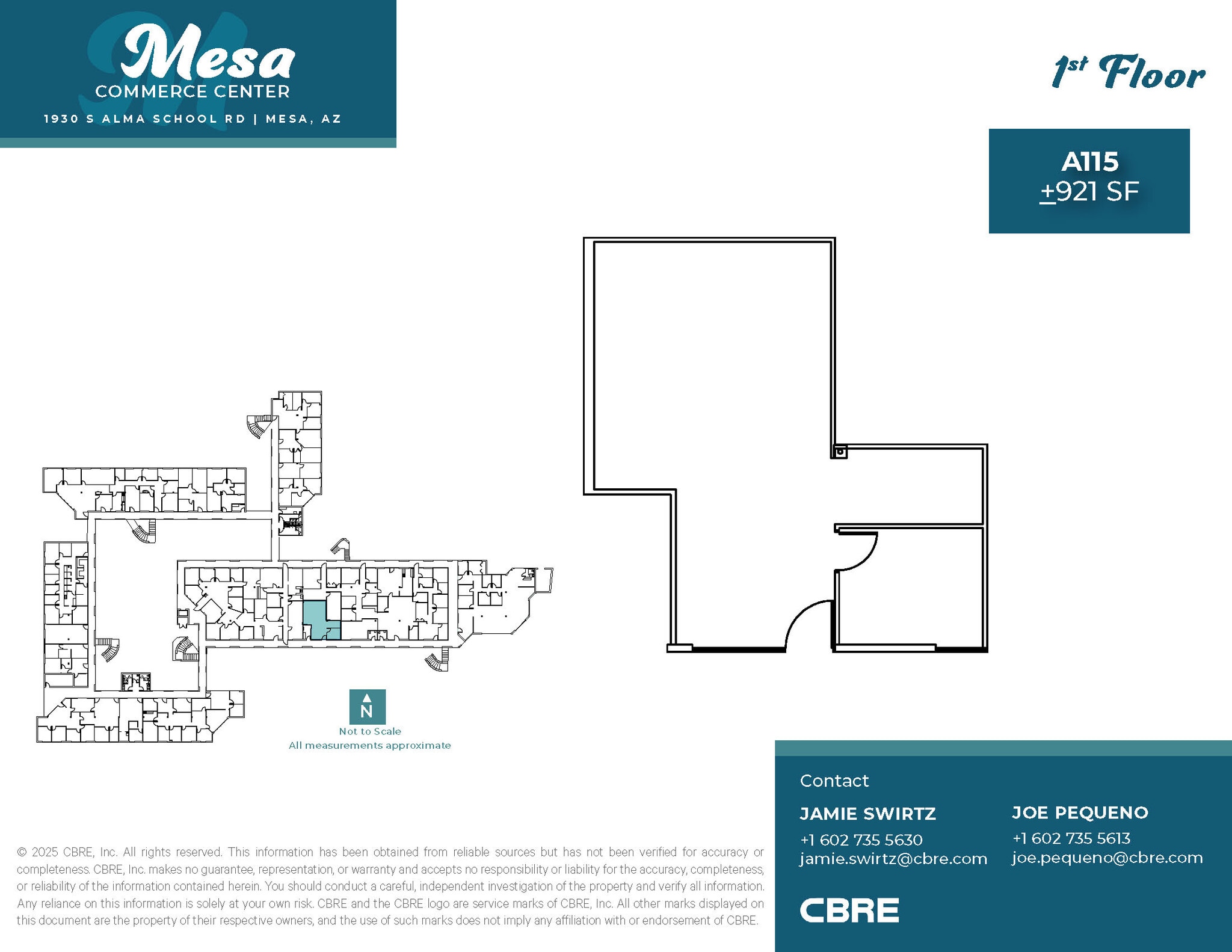 1930 S Alma School Rd, Mesa, AZ for lease Floor Plan- Image 1 of 8