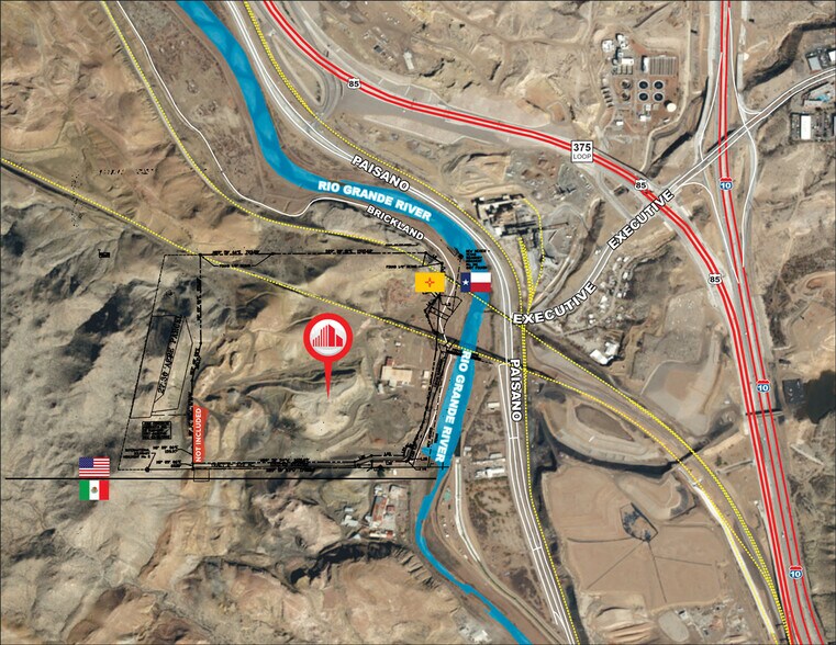 1000 Brickland Rd, Sunland Park, NM à vendre - Aérien - Image 2 de 4