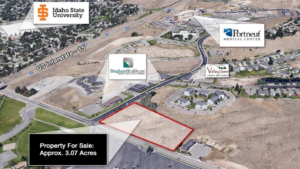 1200 Hospital Way, Pocatello, ID for sale - Aerial - Image 1 of 1