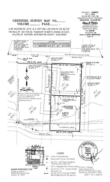 Ridgeway Dr & Hwy 60, Jackson, WI for sale - Site Plan - Image 3 of 3