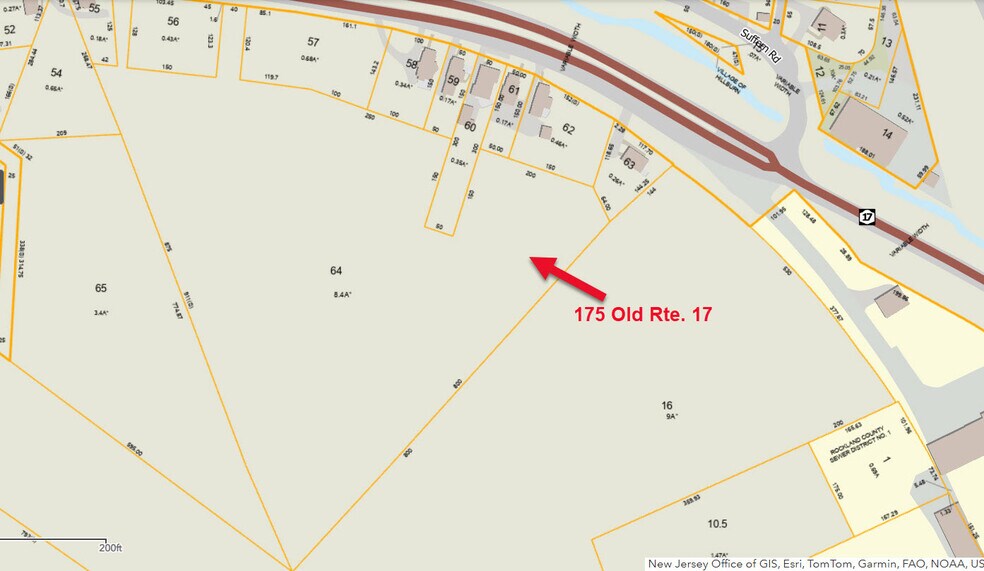 175 State Highway 17, Hillburn, NY à vendre - Plan cadastral - Image 2 de 7