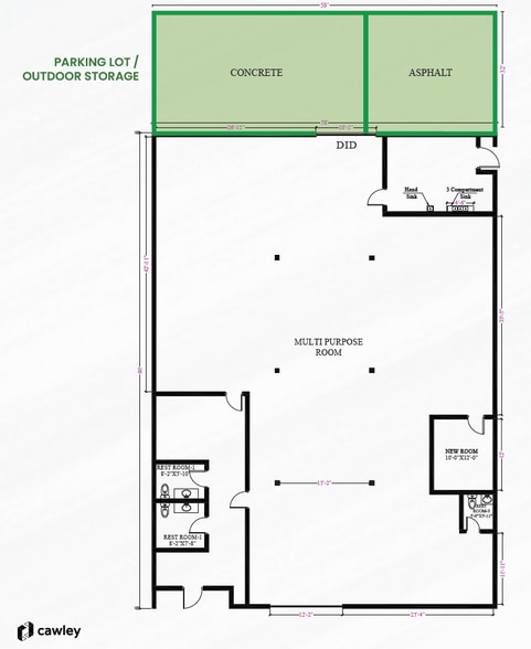 4100 W Chicago Ave, Chicago, IL for lease - Floor Plan - Image 2 of 9