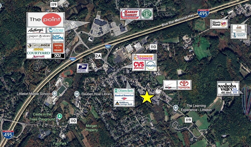 224-240 Great Rd, Littleton, MA à vendre - Aérien - Image 2 de 13