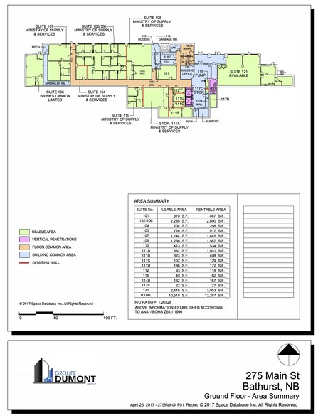 275 Main St, Bathurst, NB à louer - Plan de site - Image 1 de 1