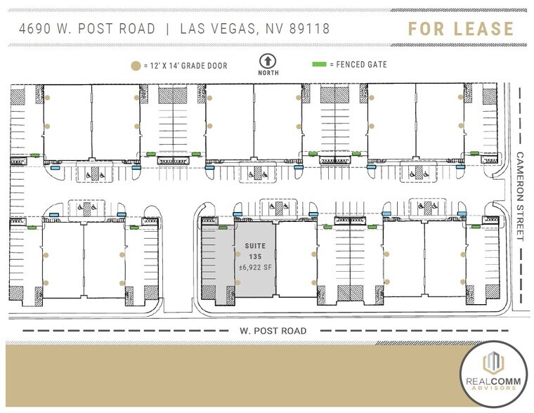 4690 W Post Rd, Las Vegas, NV à louer - Plan de site - Image 2 de 11