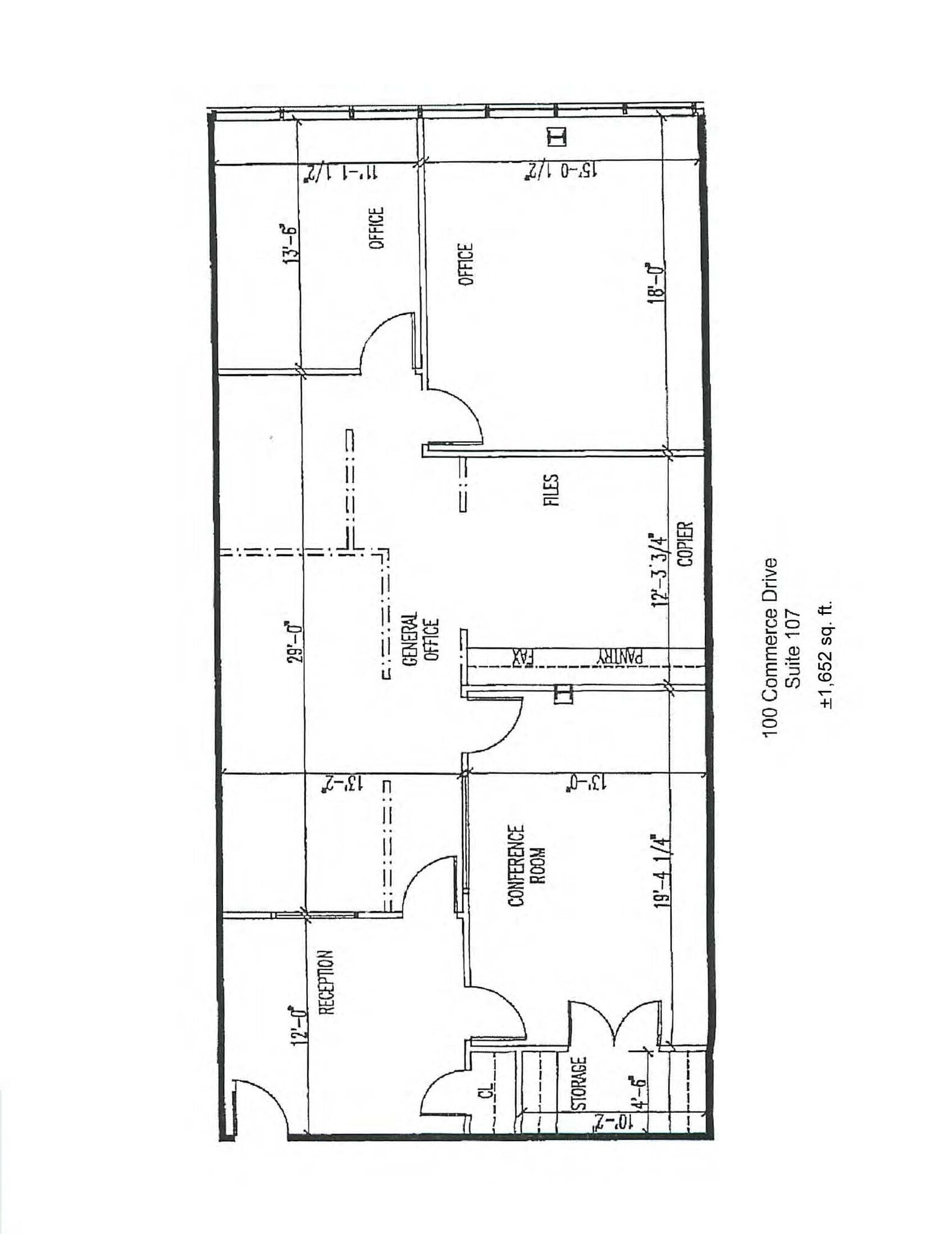 100 Commerce Dr, New Windsor Township, NY for lease Floor Plan- Image 1 of 2