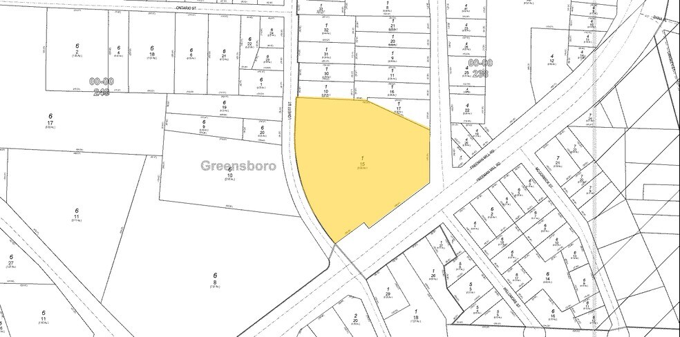 2400 Freeman Mill Rd, Greensboro, NC à vendre - Plan cadastral - Image 2 de 9