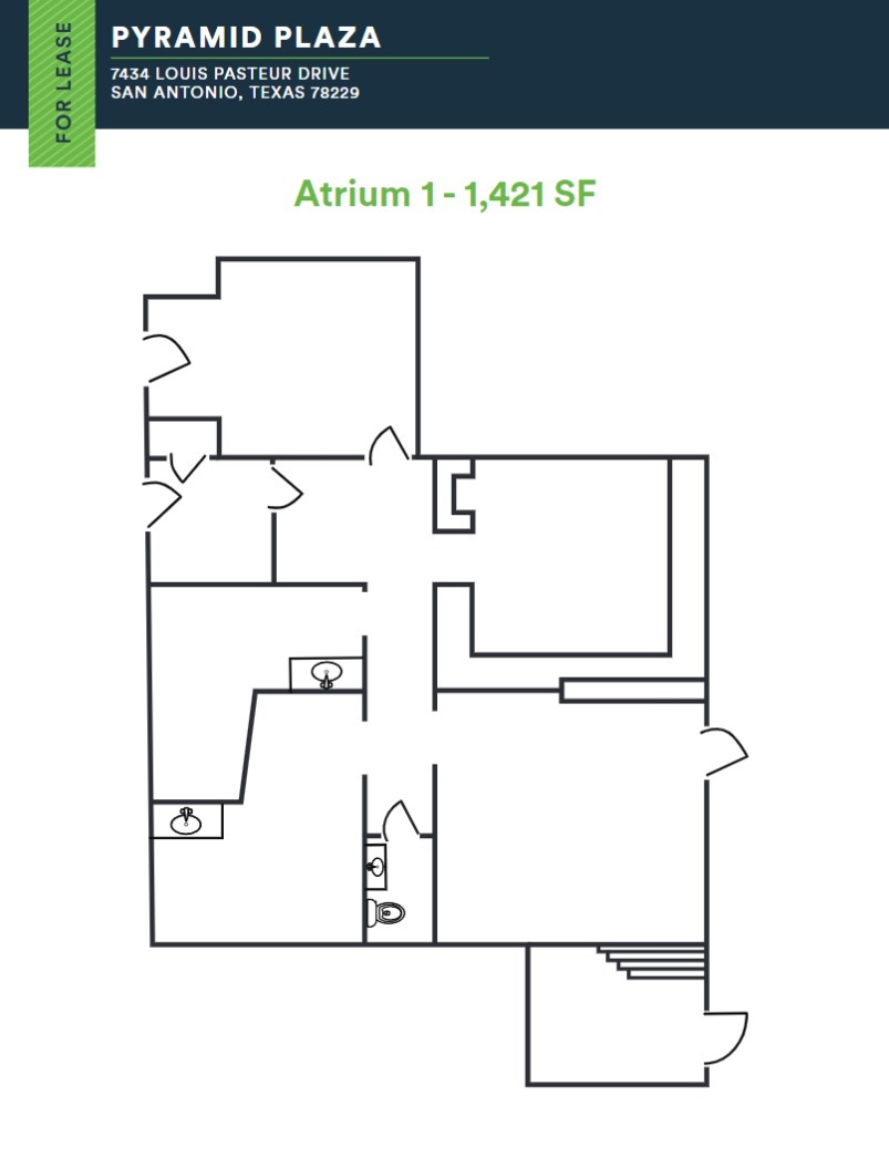 7434 Louis Pasteur Dr, San Antonio, TX à louer Plan d  tage- Image 1 de 1