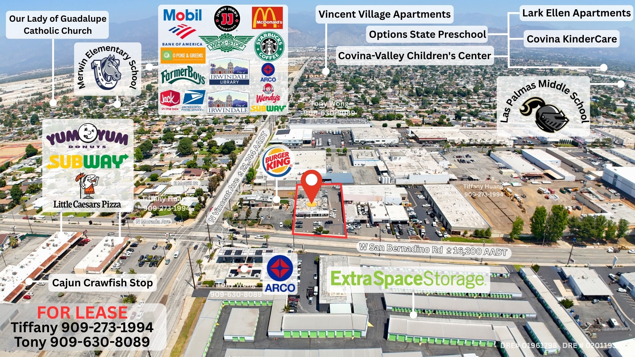 1661-1665 W San Bernardino Rd, Covina, CA for lease Primary Photo- Image 1 of 16