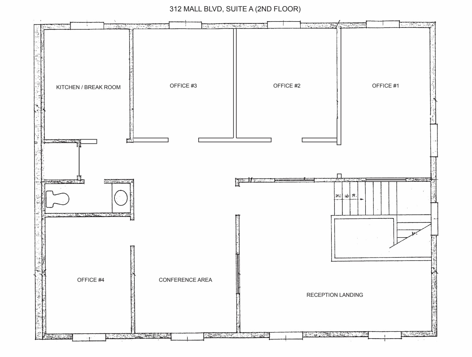 312 Mall Blvd, Savannah, GA à louer Plan d’étage- Image 1 de 1