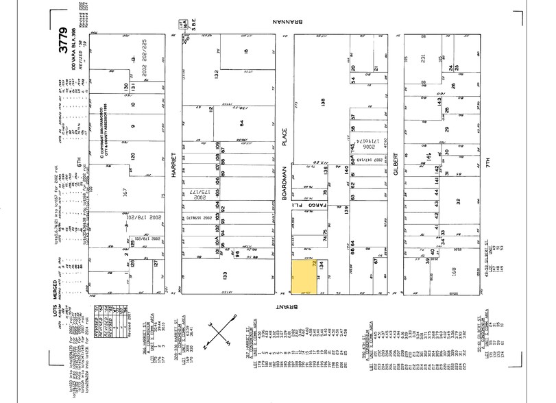 855 Bryant St, San Francisco, CA for lease - Plat Map - Image 2 of 11